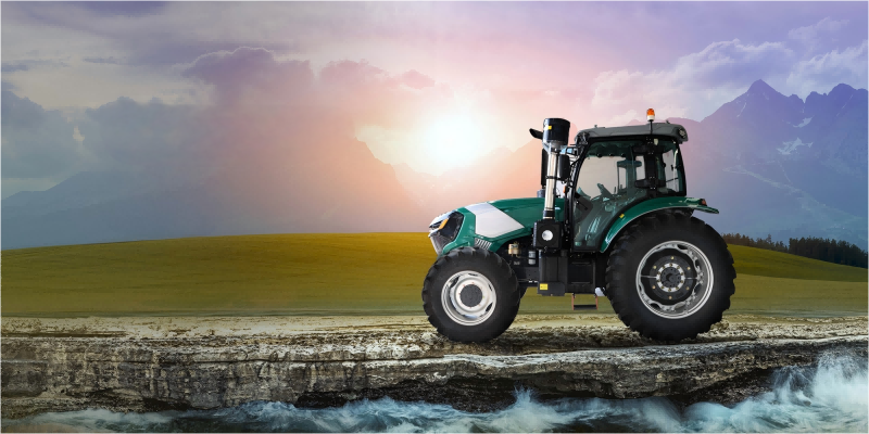 Il miglioramento provocato da un trattore agricolo in agricoltura